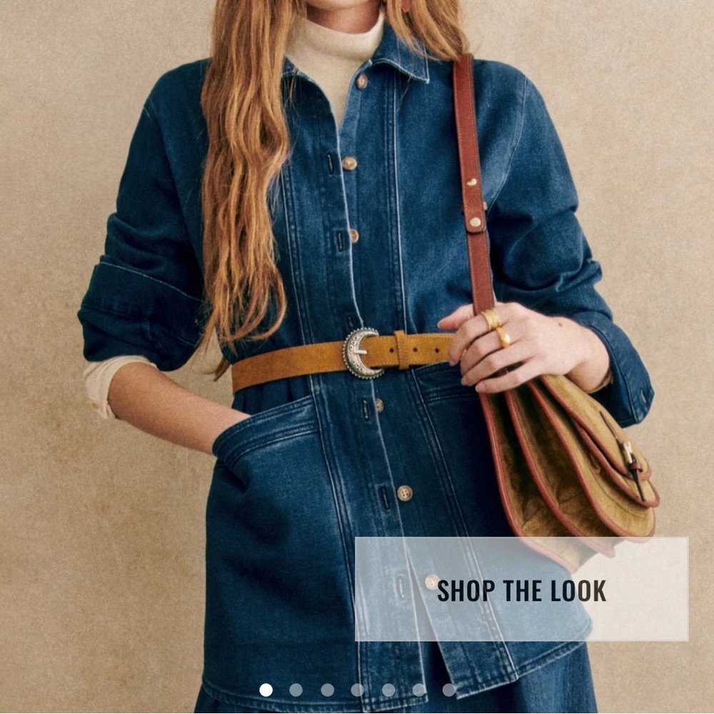 NWOT Sezane Will Jacket - Indigo size small